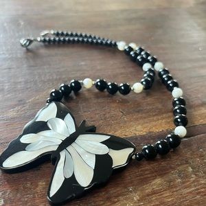 Vintage Lee Sands Butterfly Necklace